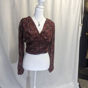 Japna Cropped Shirt Size Small